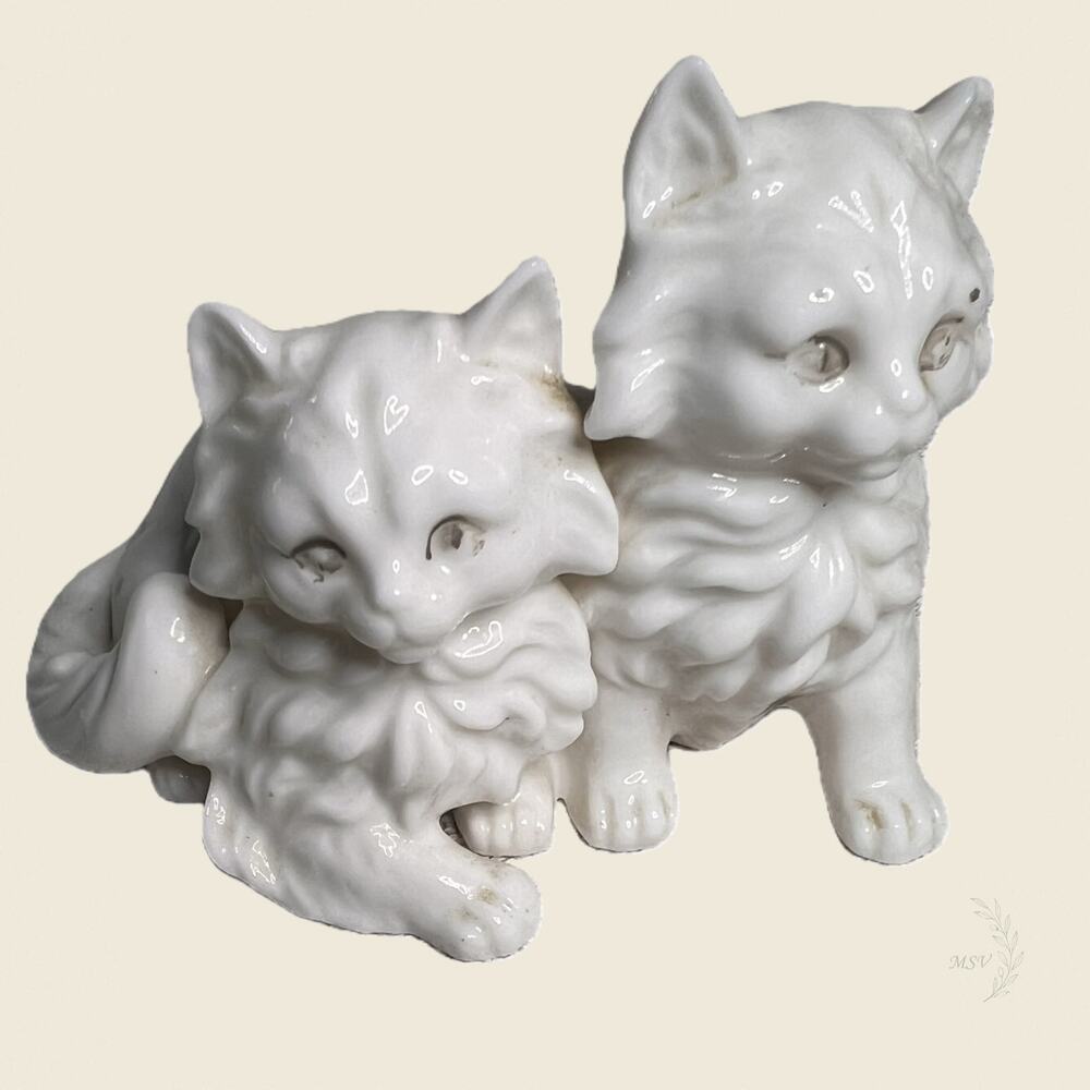 Ardalt Persian Kitten Figurine Vintage Japan Cat Decor